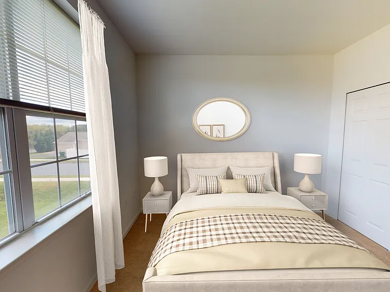 Welcome to Eastampton Village Center, where modern elegance meets comfort. This beautifully designed bedroom offers a serene retreat with ample natural light and stylish furnishings. Don't miss the chance to make this your new home! Inquire today.