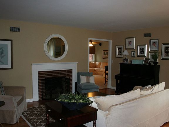 Formal Living with Gas Fireplace