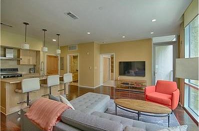 Kitchen / Living.  Flat screen conveys with accepted offer!