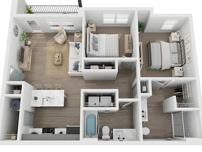2 Bedroom | 2 Bath | 943 SF 2 Bedroom | 2 Bath | 943 SF