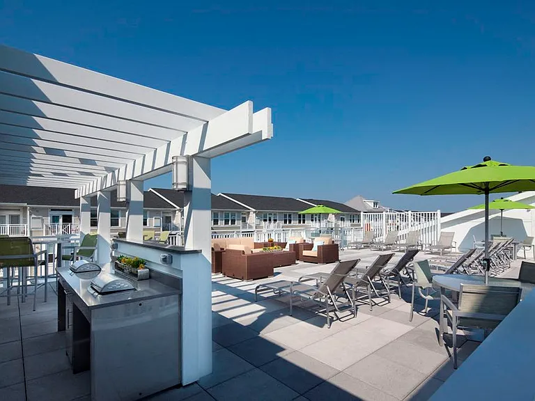 Our Roofdeck Features Two Gas Grills and an Outdoor TV