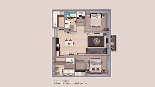 Floor plan 2 Bedroom