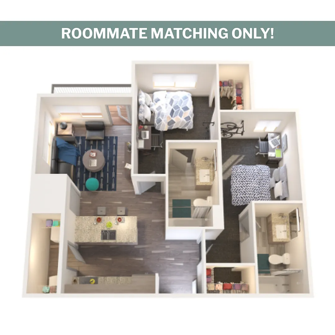 Floor plan 2X2 B1
