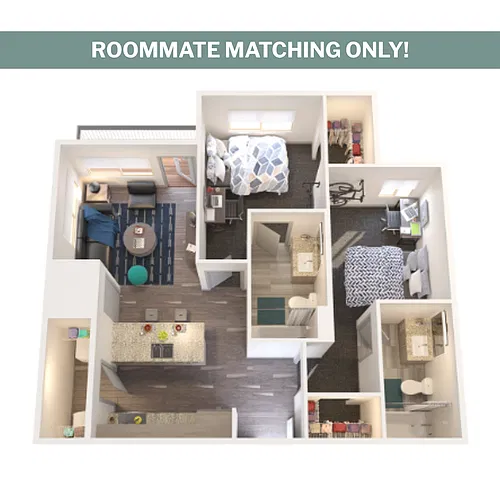Floor plan 2X2 B1