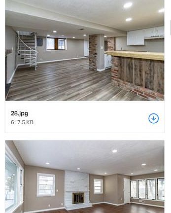 Living room upstair and in basement