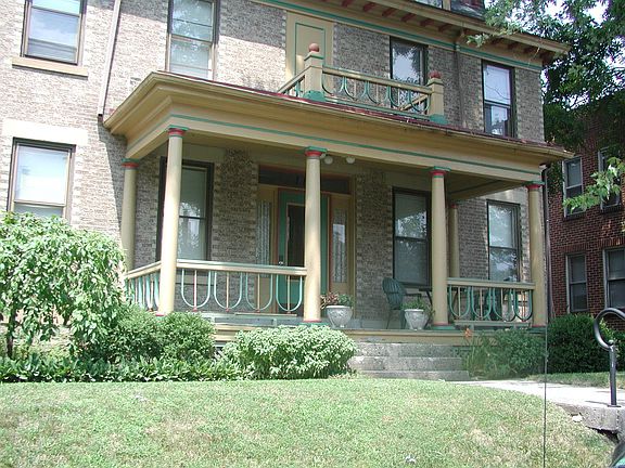 Front porch with chairs
