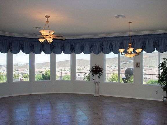 Rounded Windows in Living Room