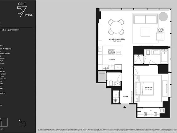 2nd image of 157 W 57th St APT 34A