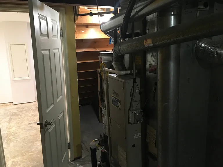 Utility room in basement