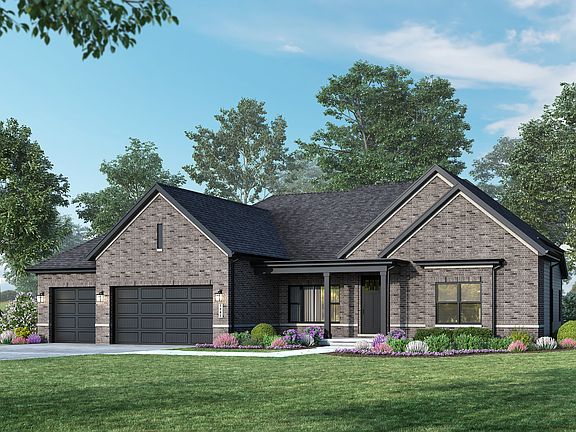 DJK Custom Homes Sonoma Plan Brick Elevation