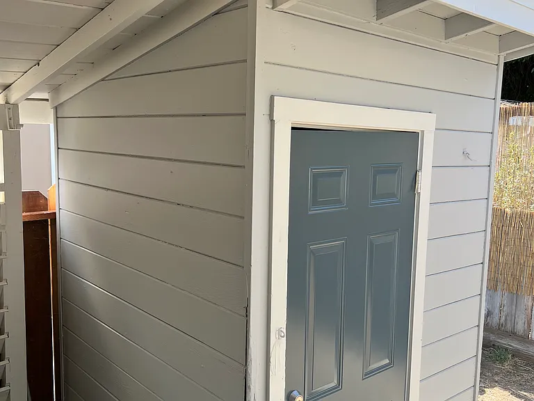 Storage off carport area