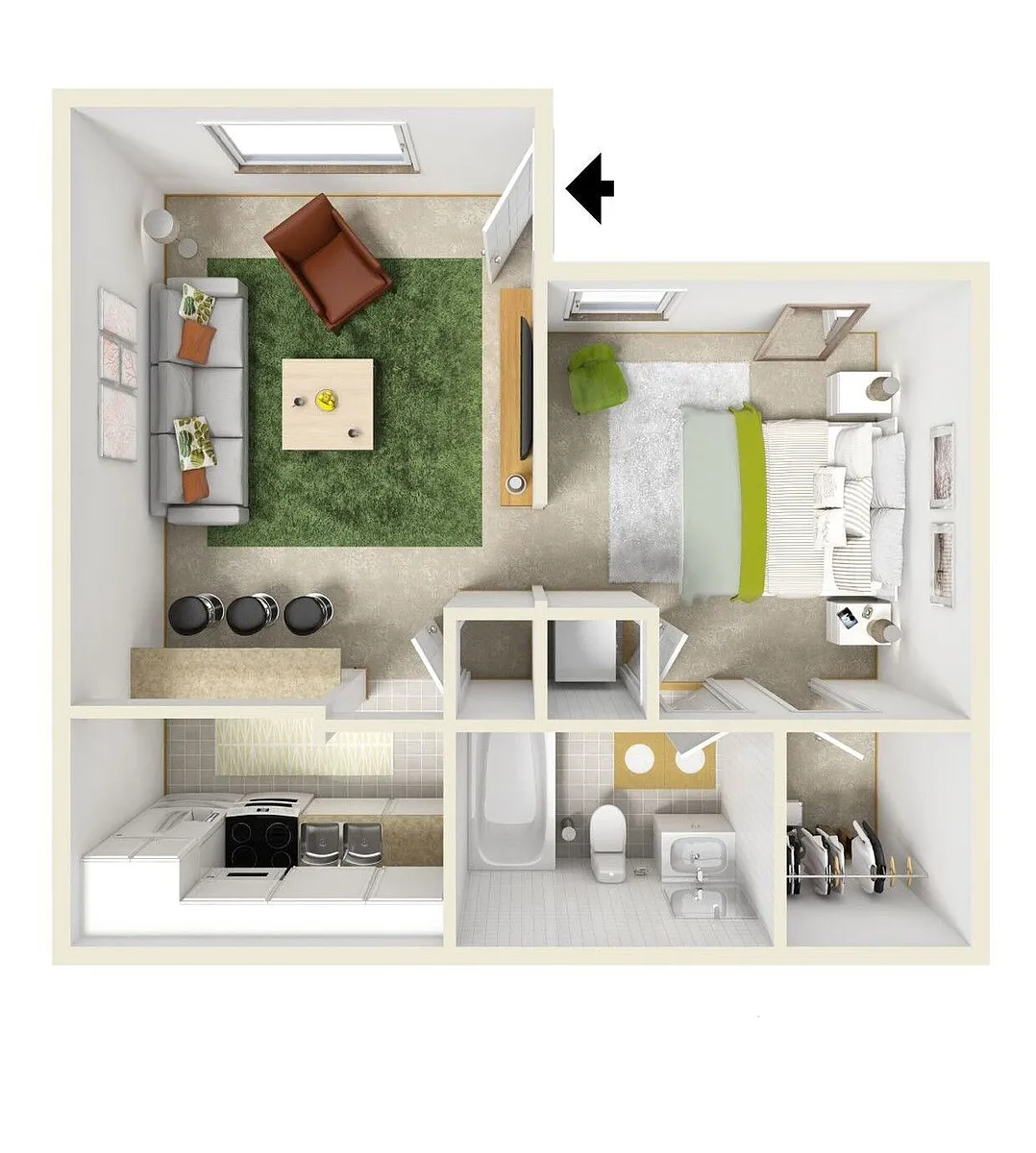 Floor plan Studio