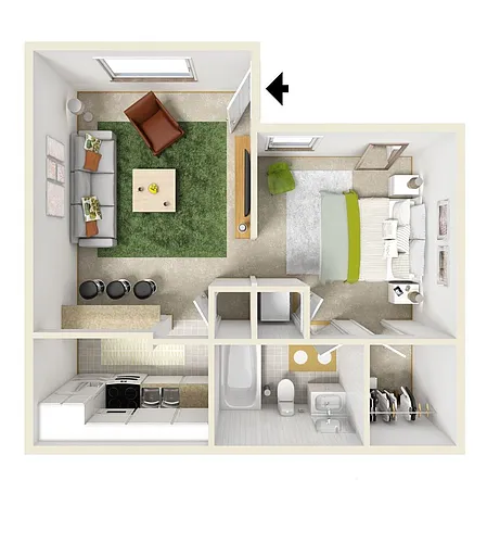 Floor plan Studio