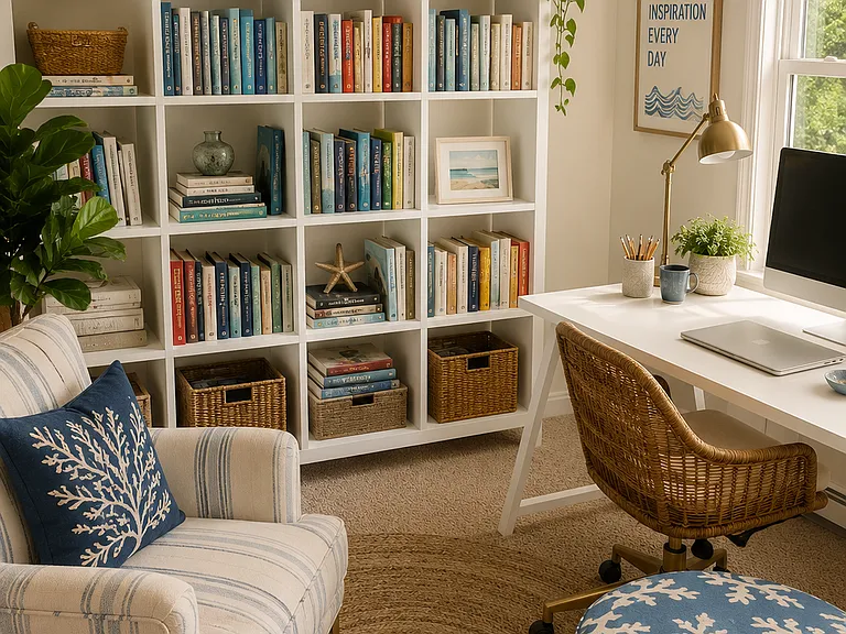 AI- front bedroom as an office