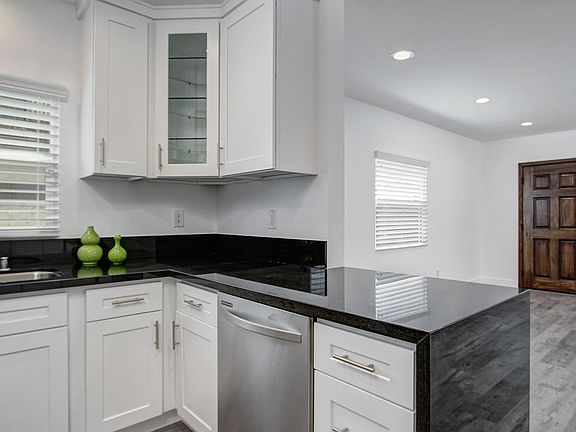 Kitchen open to dining & living