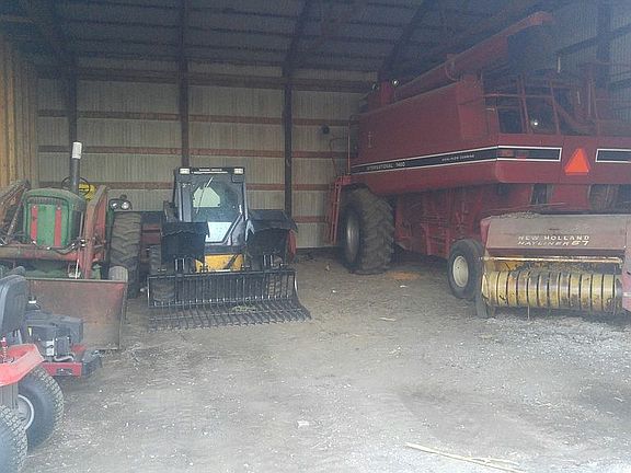 Dirt Storage in Machine Shed