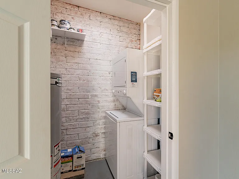 Laundry and storage area