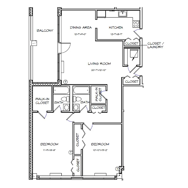 Floor plan B12 WF 80