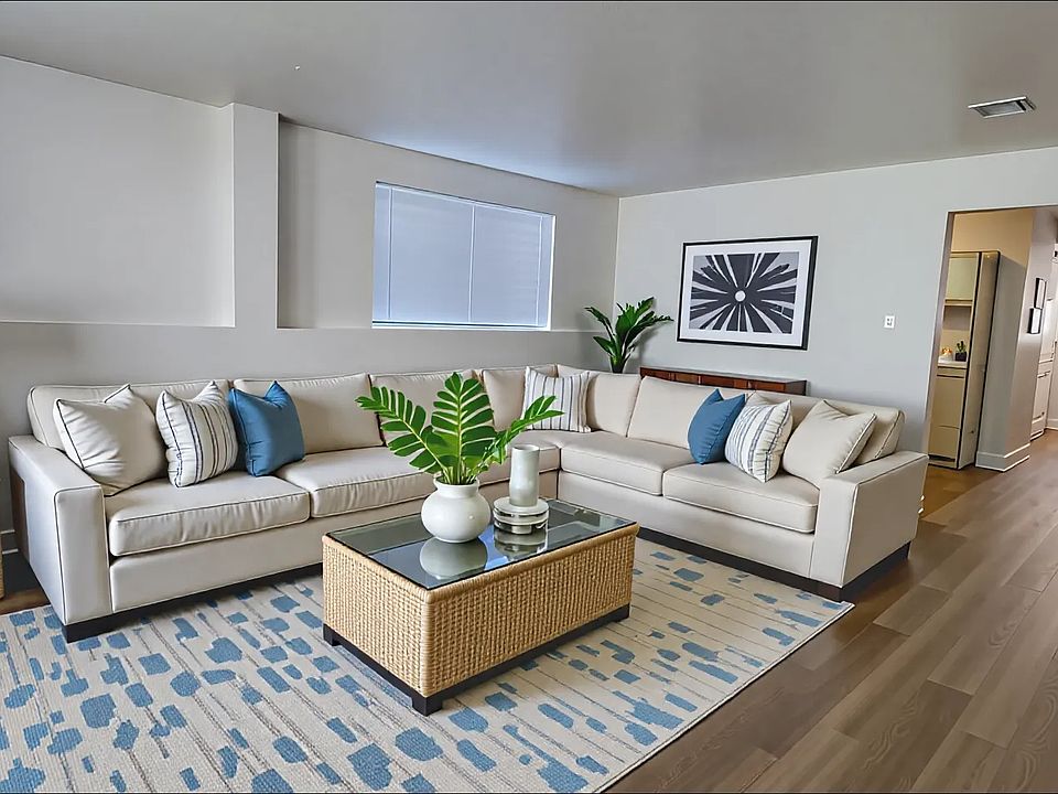 Living room - Staged (home delivered unfurnished)