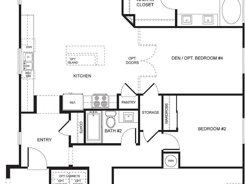 Lakeside - Plan 2A - Floorplan
