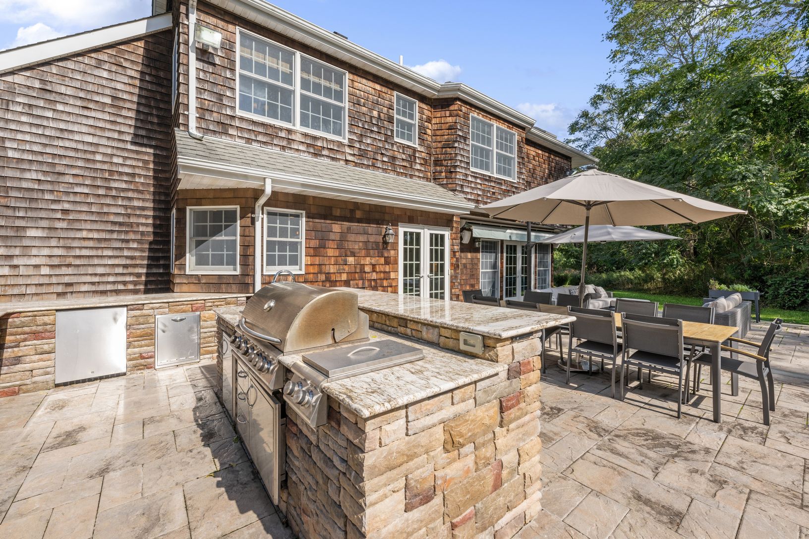  Rear View of Home and Outdoor Kitchen