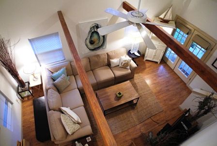 View from loft bedrom