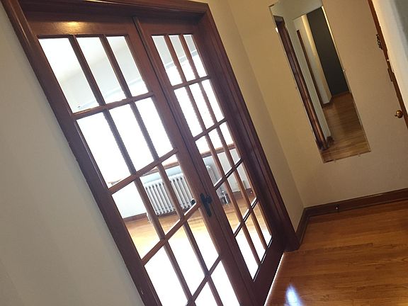 Looking back toward entry way, French doors.