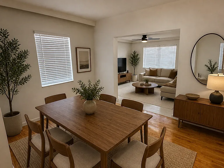 Dining Room staged