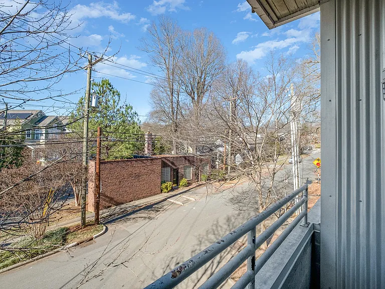 View of Fulton Ave from the back balcony