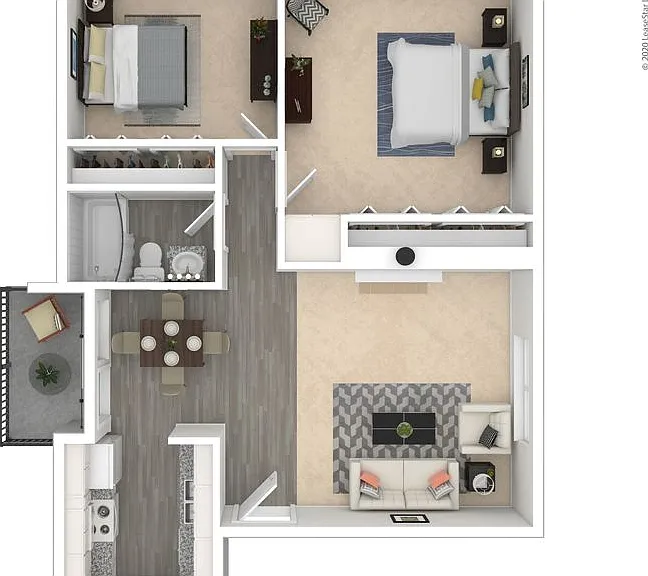 2 Bedroom Floorplan
