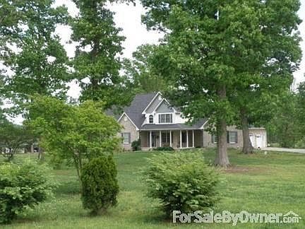 Side view from driveway