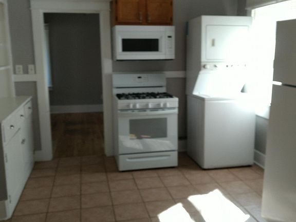 Kitchen facing living room