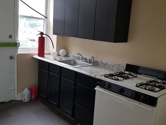 Kitchen with new cabinets.