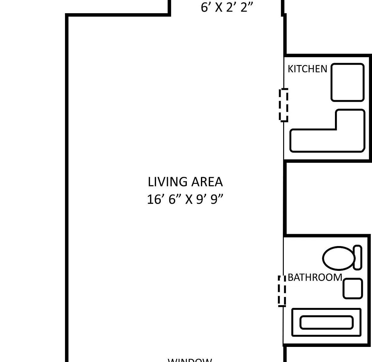 Studio, 275 sqft, $865 — Photo 2