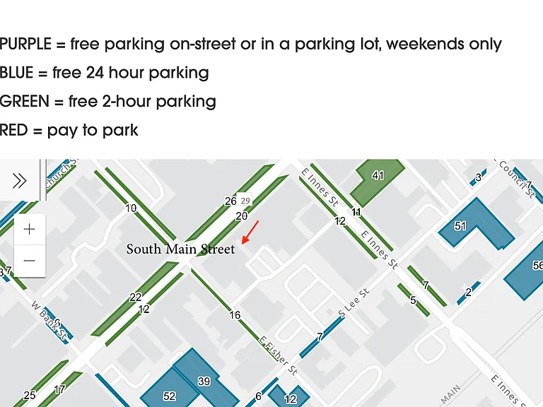 Free parking areas