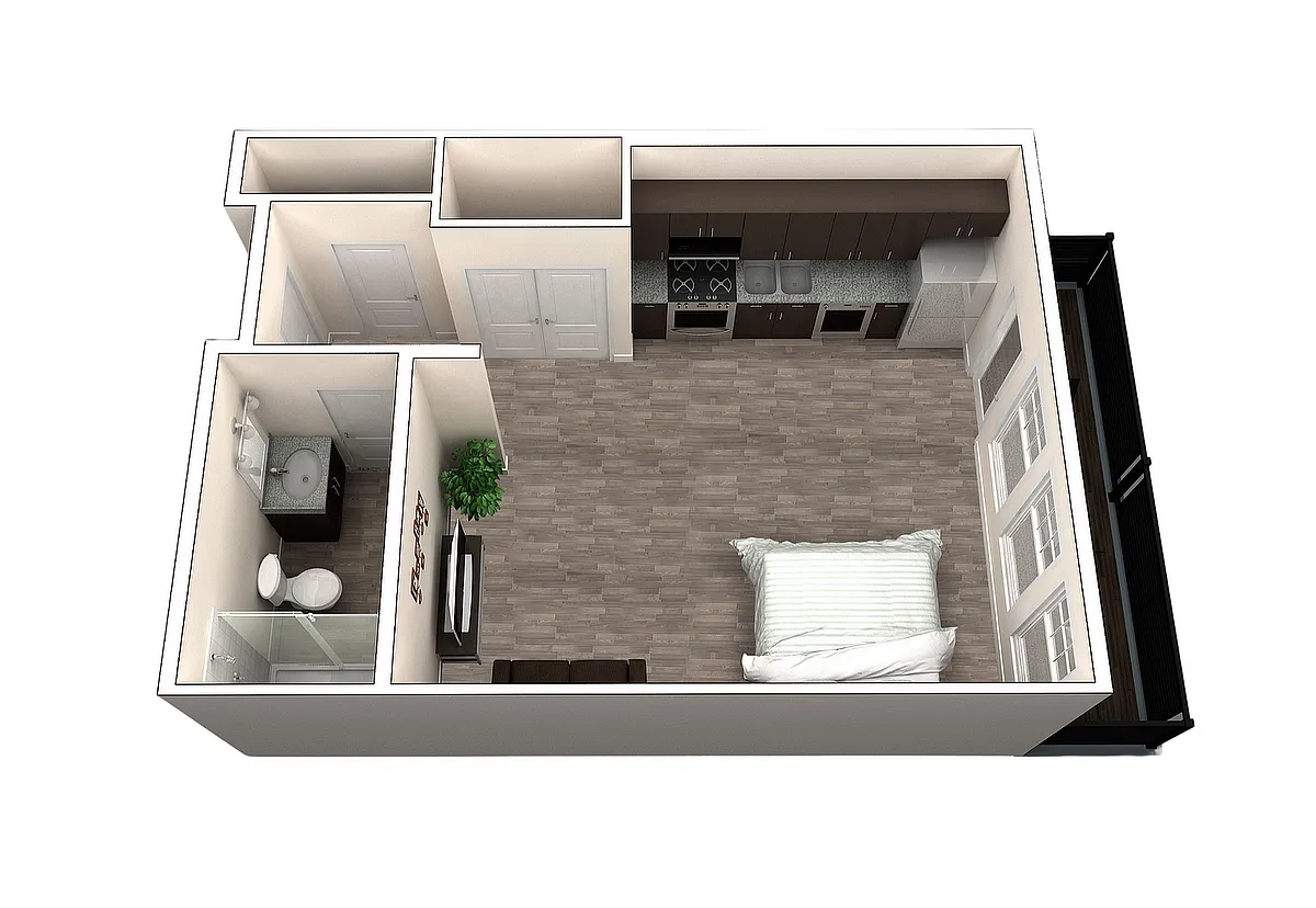 Floor plan Studio 101