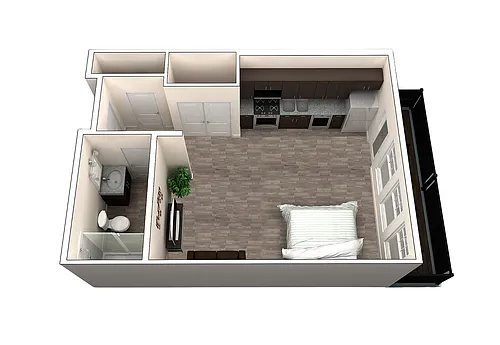 Floor plan Studio 101