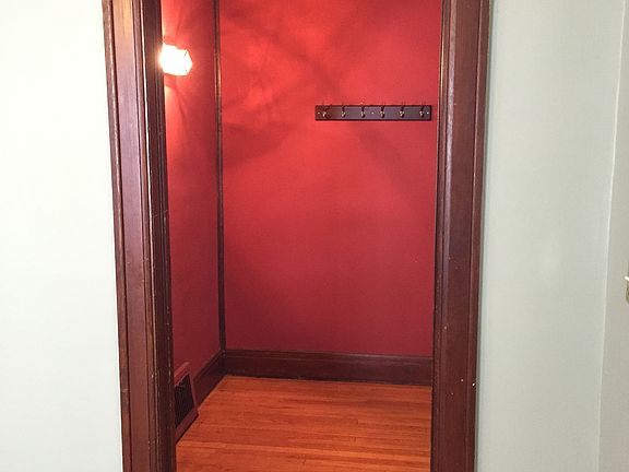 Entry with natural hardwood