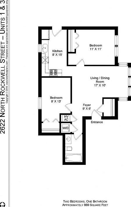 2nd image of 2618-2626 N Rockwell St #2622-3