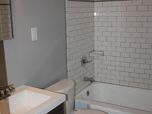 Subway tile bathroom