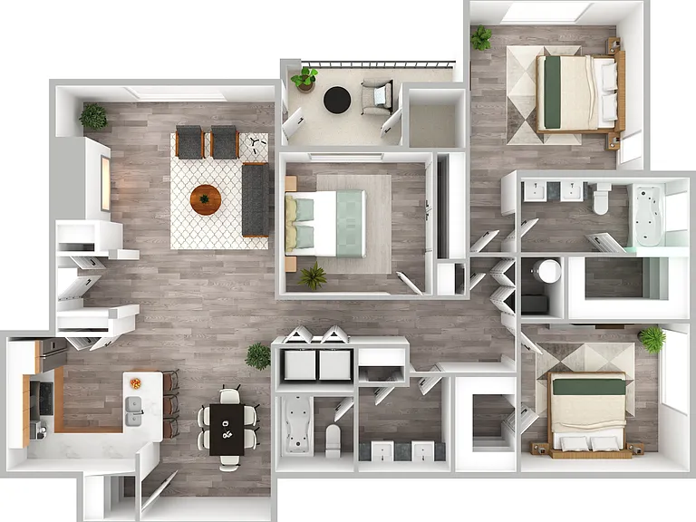 3 Bedroom | 2 Bath | 1508 SF 3 Bedroom | 2 Bath | 1508 SF