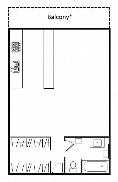 Floor plan Studio
