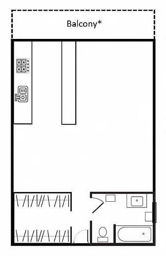 Floor plan Studio