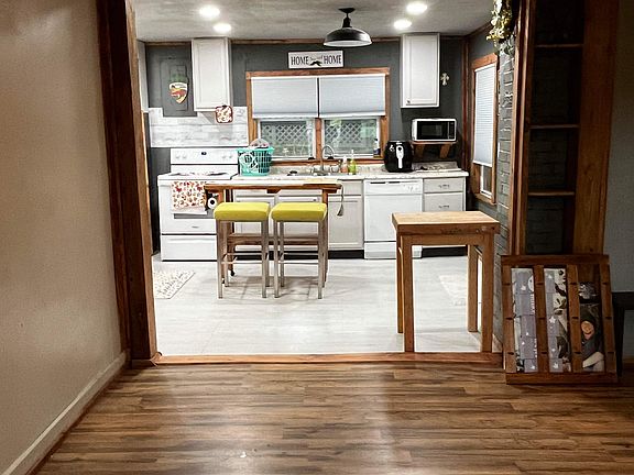 Walking into living room.