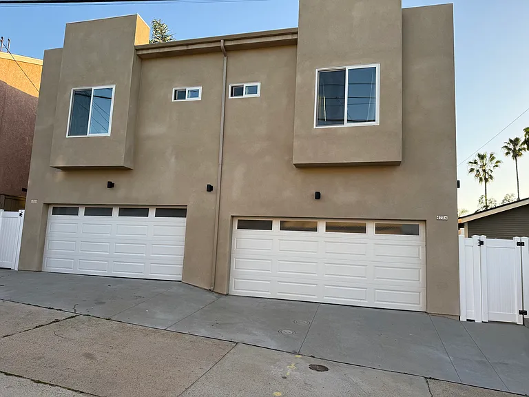 Rear of property