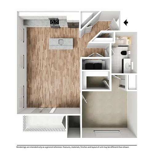 Floor plan One Bedroom