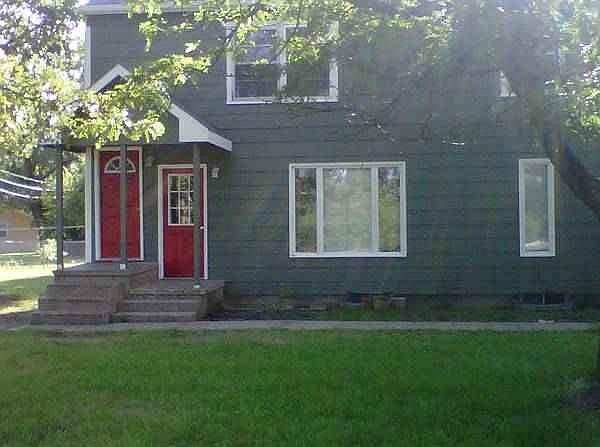 I need to update this picture! The outside was recently painted blue with yellow doors