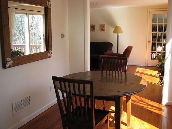 dining room, looking to living & reading rooms