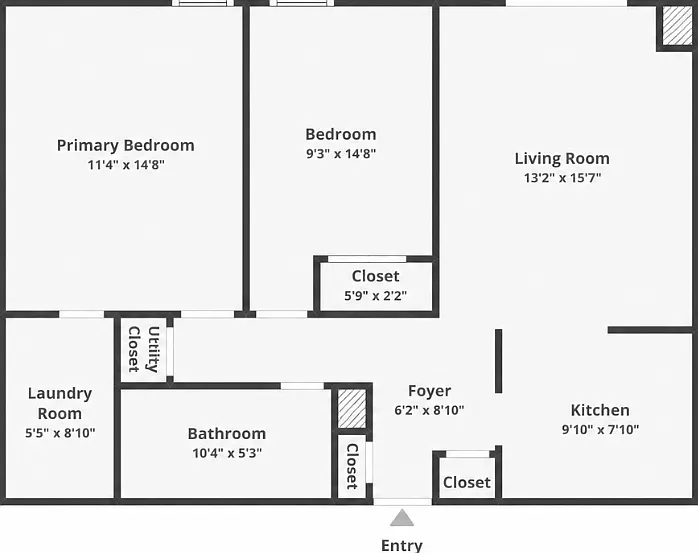 2 bed, 855 sqft, $1,400 — Photo 2