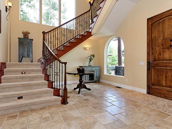 Alder & wrought iron stairs